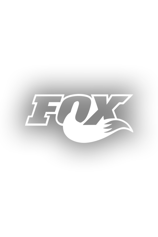Fox Car Sticker 17X17 cm White