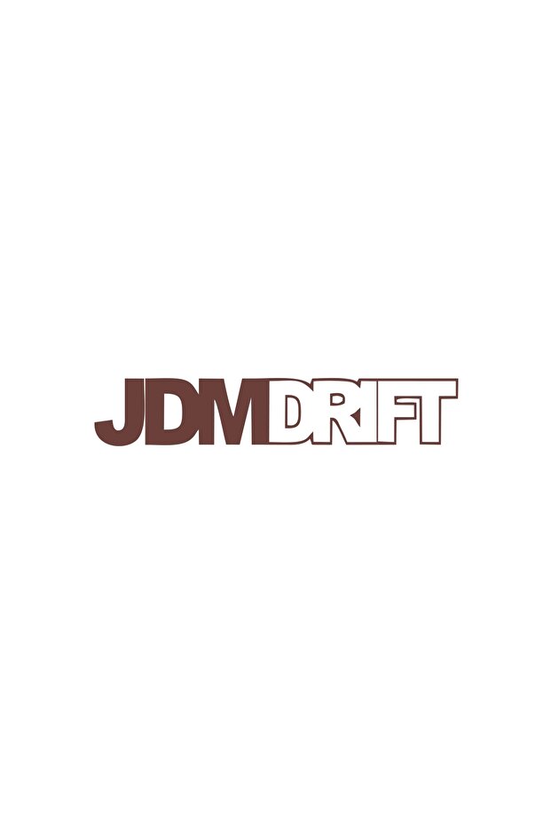 ملصق سيارة دريفت JDM مقاس 17 × 17 سم بني