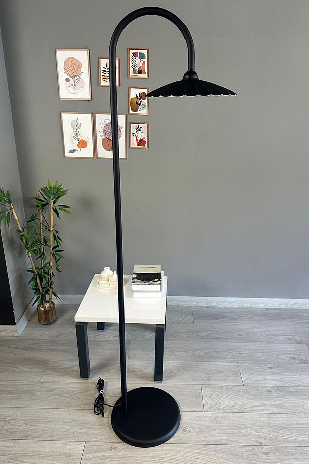 Siyah Lambader Modern Dekoratif Metal Oturma Odası Çalışma Odası - 1