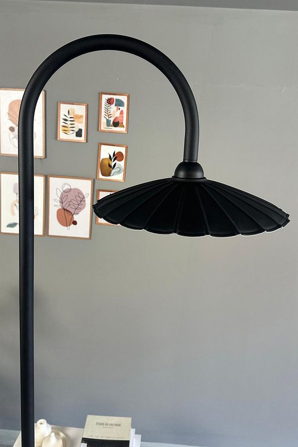 Siyah Lambader Modern Dekoratif Metal Oturma Odası Çalışma Odası - 4