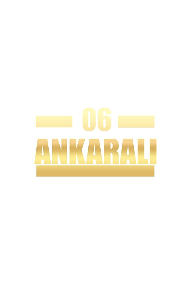 06 Ankara Car Sticker 17X17 cm Gold