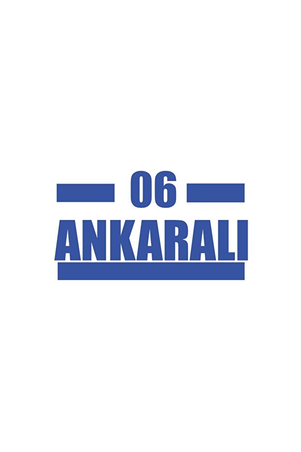 06 Ankara Car Sticker 17X17 cm Blue