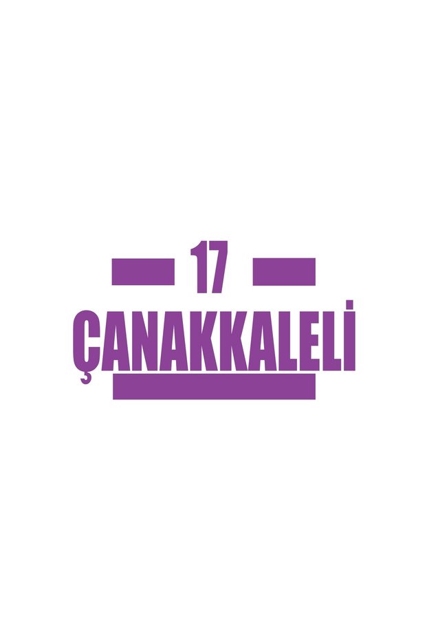 17 Canakkaleli Car Sticker 17X17 cm Purple