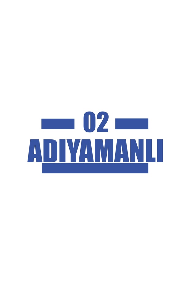02 Adiyaman Car Sticker 17X17 cm Blue