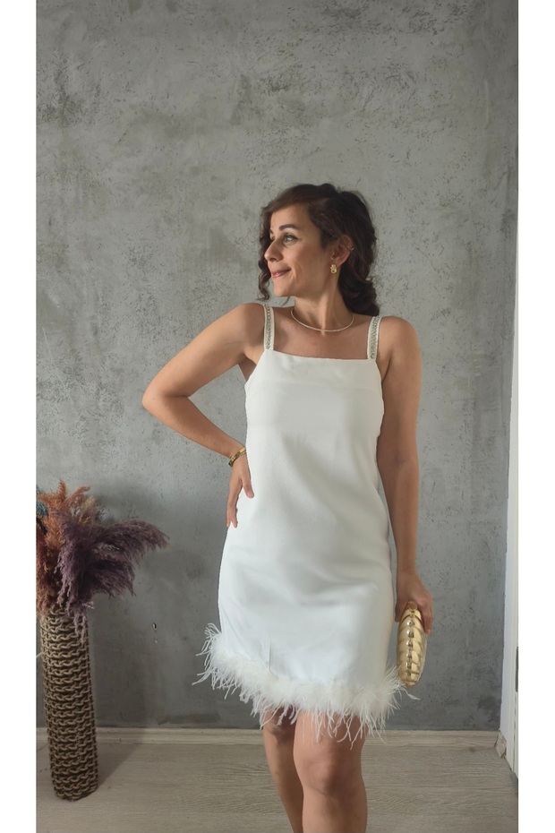 Kısa Otriş Elbise - 3