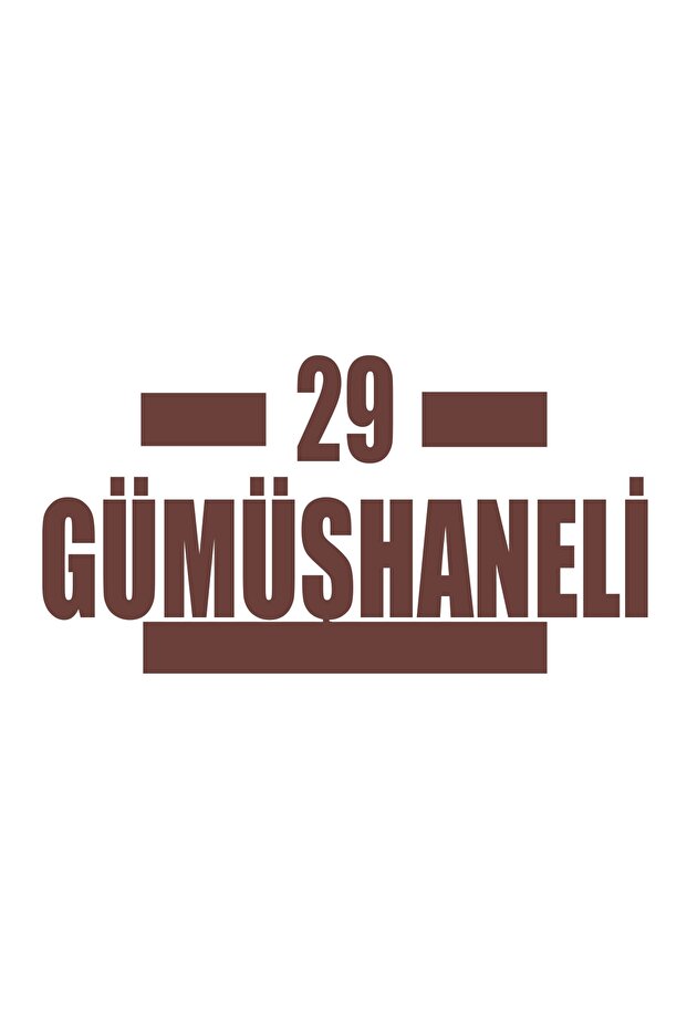 29 Silver Car Sticker 17X17 cm Brown
