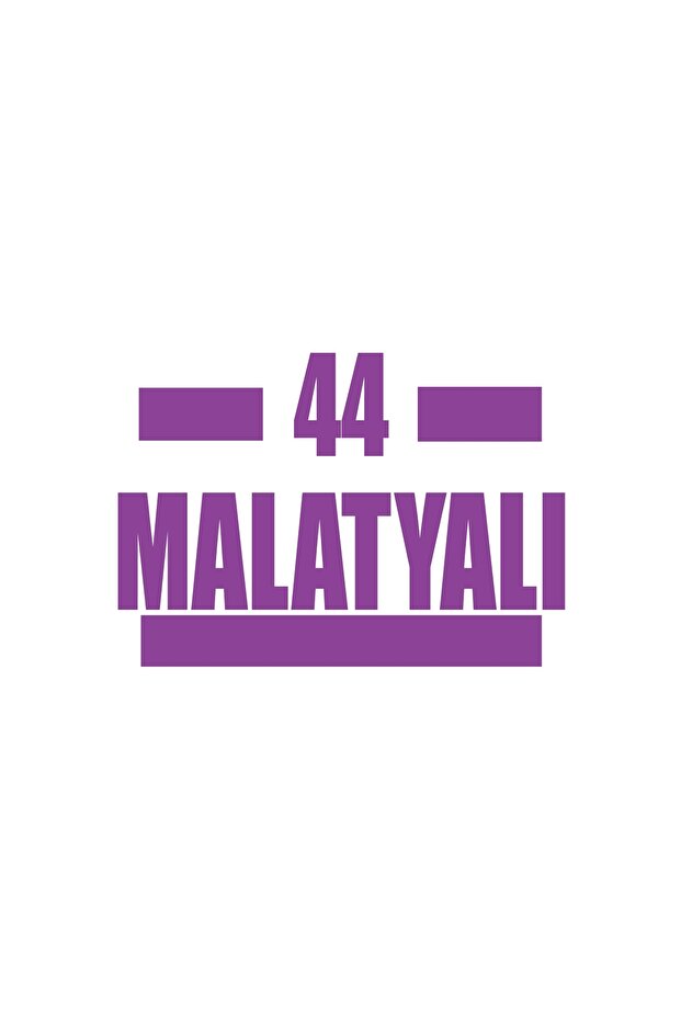 44 Malatya Car Sticker 17X17 cm Purple