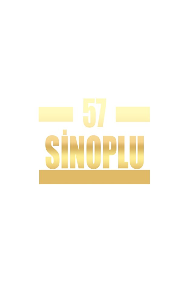 57 Sinoplu Car Sticker 17X17 cm Gold