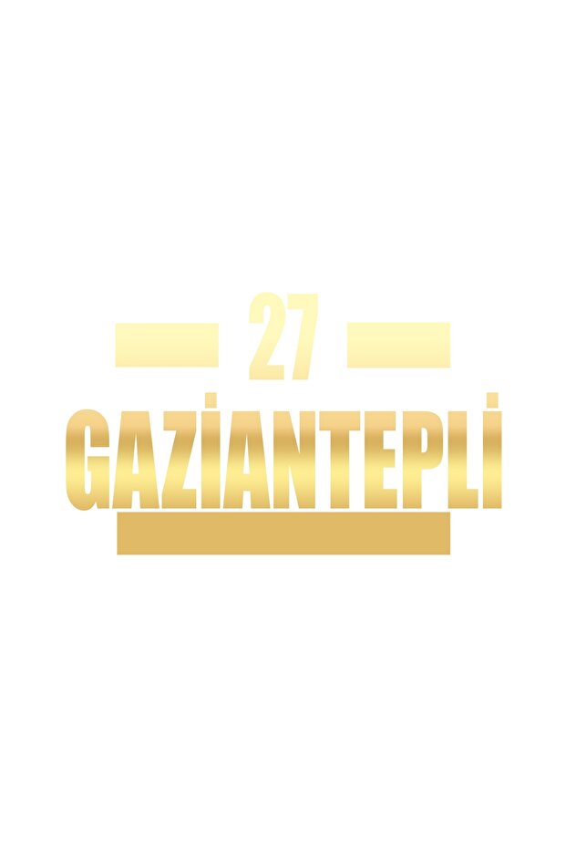 27 Gaziantepli Car Sticker 17X17 cm Gold