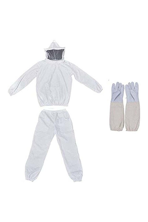 بدلة تربية النحل الاحترافية باللون الأبيض - 1