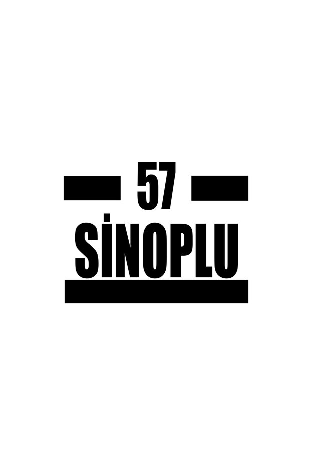 57 Sinoplu Car Sticker 17X17 cm Black