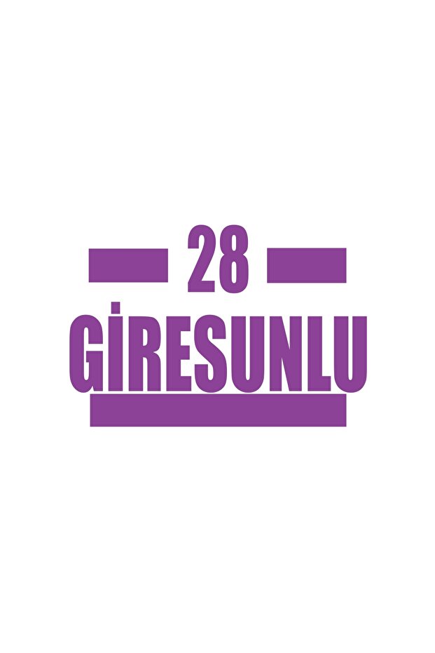 28 Giresunlu Car Sticker 17X17 cm Purple
