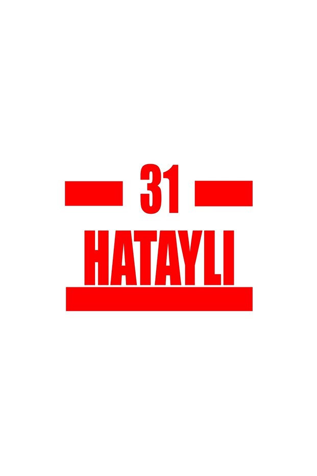 31 ملصق سيارة هاتاي مقاس 17x17 سم باللون الأحمر