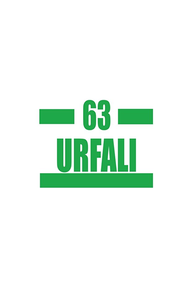 63 Urfali Car Sticker 17X17 cm Green