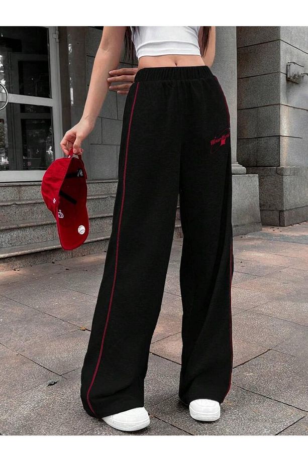 HeartBeat Oversize Bel Lastikli Baggy Eşofman Altı - 5