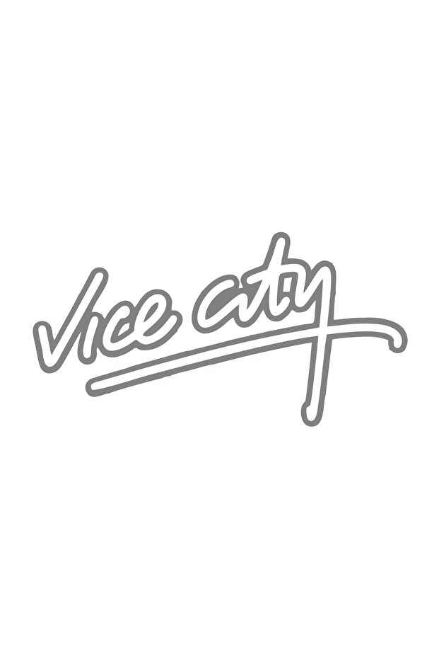 Vice City Car Sticker 17X17 cm Gray