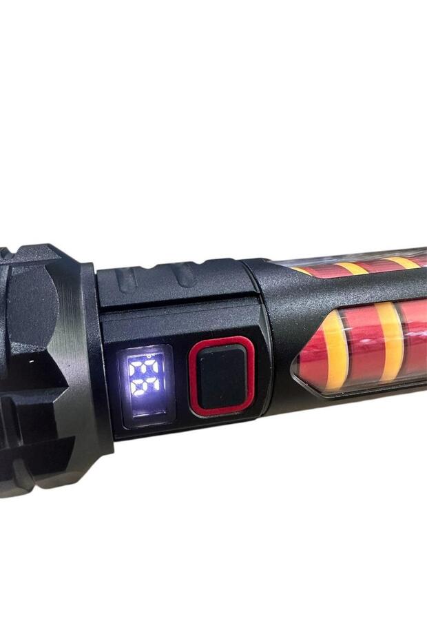PD-8800 Zoomlu Şarjlı Profesyonel Avcı El Feneri 20W 2000 Lümen - 3