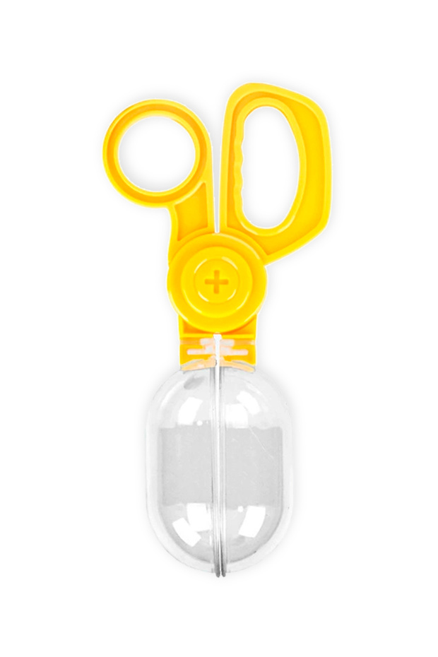 Balloon Scissors | Large Chamber Transfer Scissors | Yellow - 1
