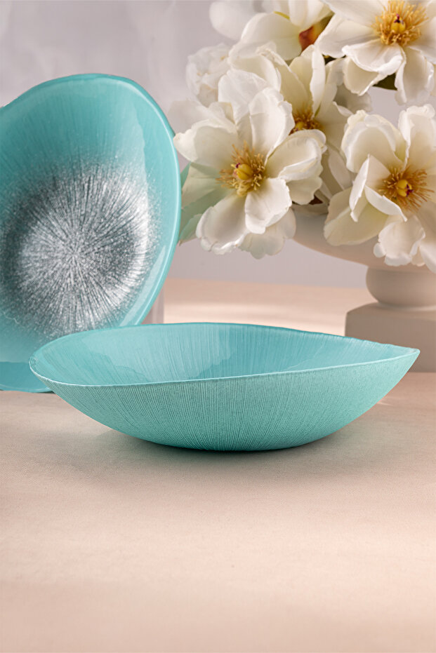 Pastel 2 Parça Cam Gondol 30 cm Mavi - 4