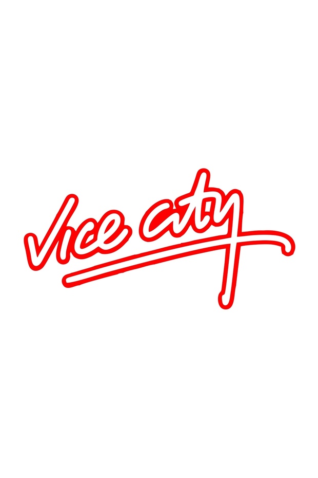 Vice City Car Sticker 17X17 cm Red