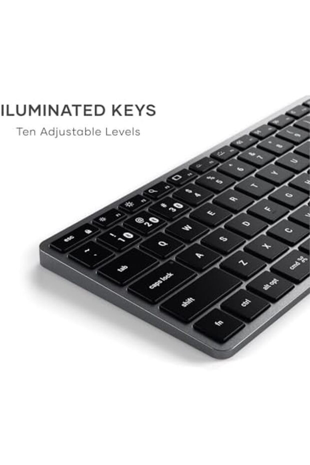 Slim X1 Bluetooth Backlit Keyboard – Illuminated Keys & Multi-Device Sync – For M2/M1 Ma - 8