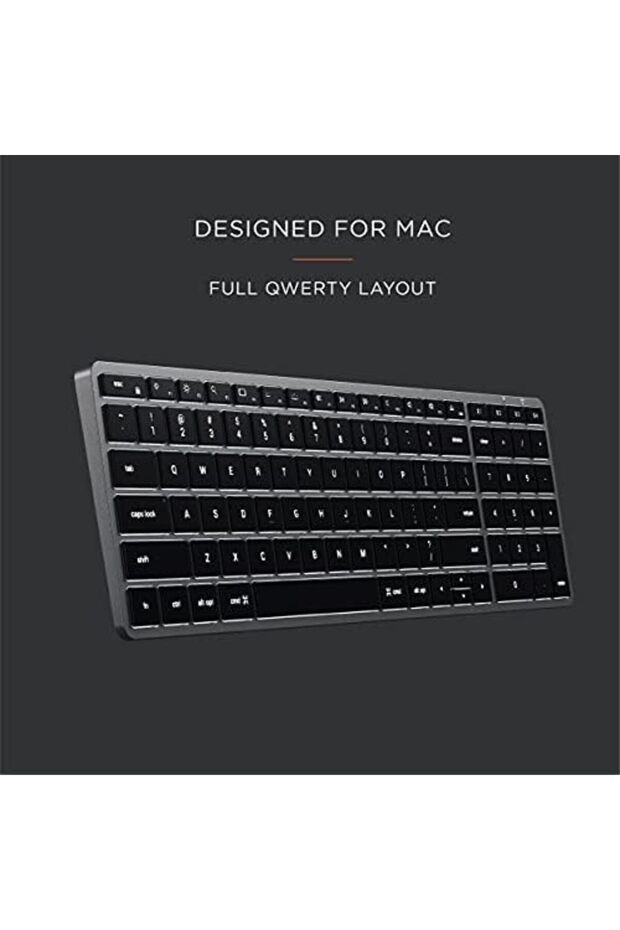 Slim X2 Bluetooth Backlit Keyboard With Numeric Keypad – Illuminated Keys & Multi-Device S - 4