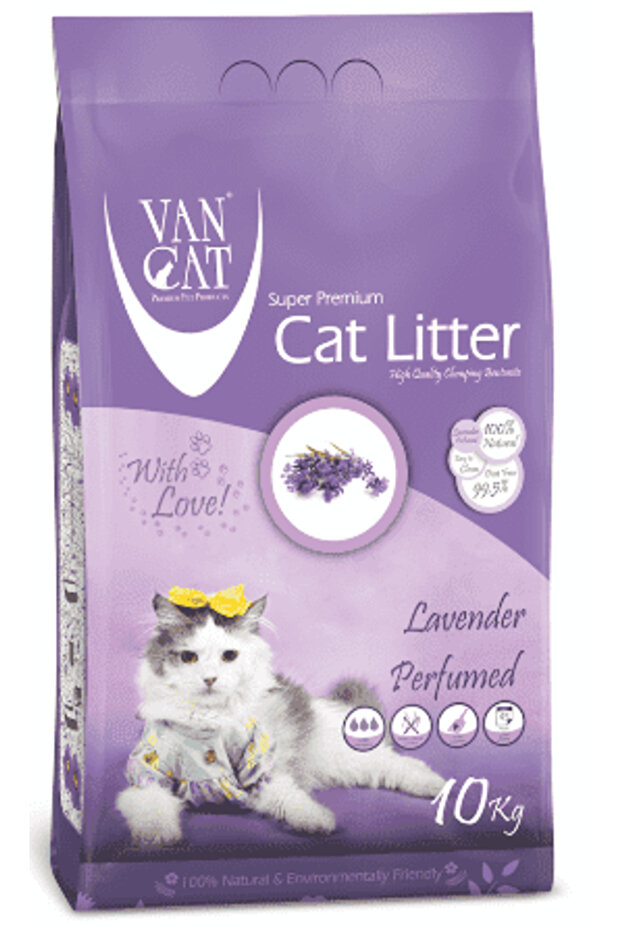 Thick Grained Lavender Scented Cat Litter 10 kg