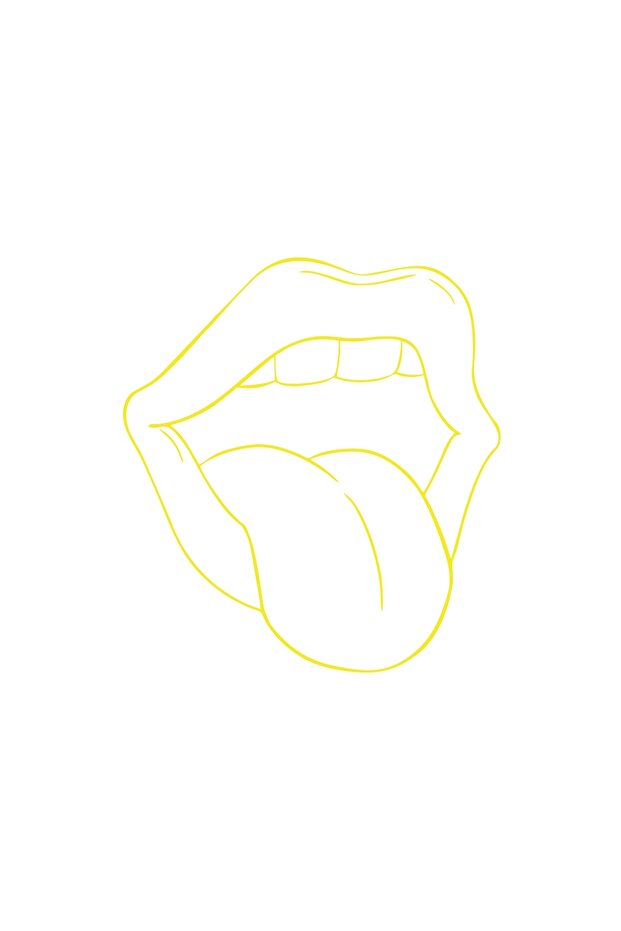 Language Car Sticker 17X17 cm Yellow