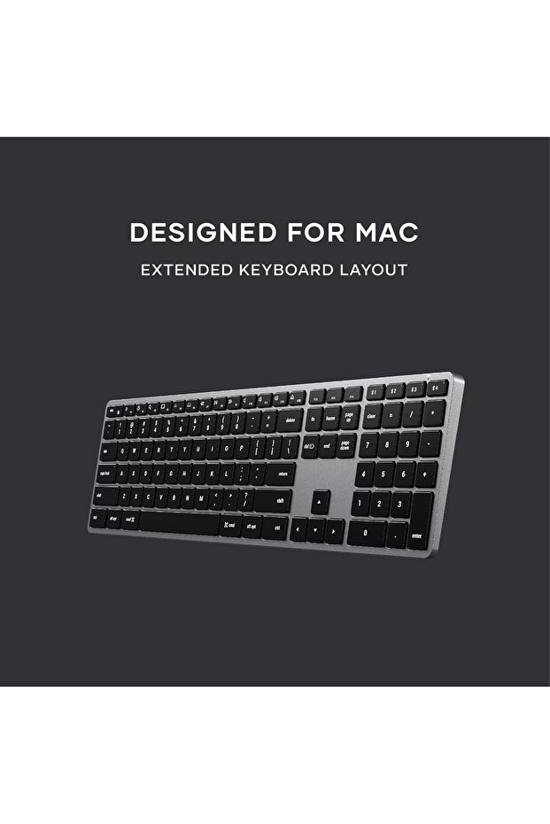 Slim X3 Bluetooth Backlit Keyboard With Numeric Keypad – Illuminated Keys & Multi-Device S - 5