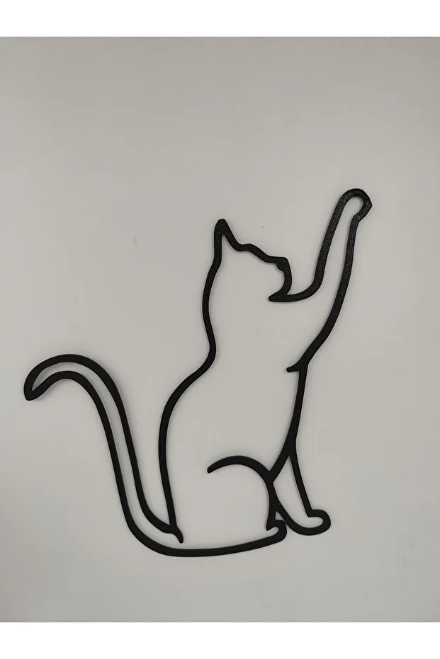 Kedi figür duvar süsü - 1