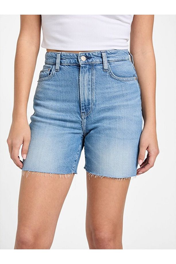 80S Pedal Kadın Regular Fit Denim Şort - 3
