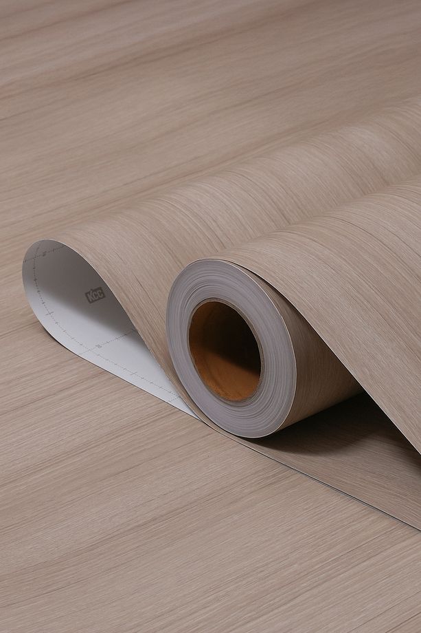 Yapışkanlı Folyo - Real Teak Kaplama Kağıdı - Mobilya Duvar Kapı - 120cm Genişlik - 1