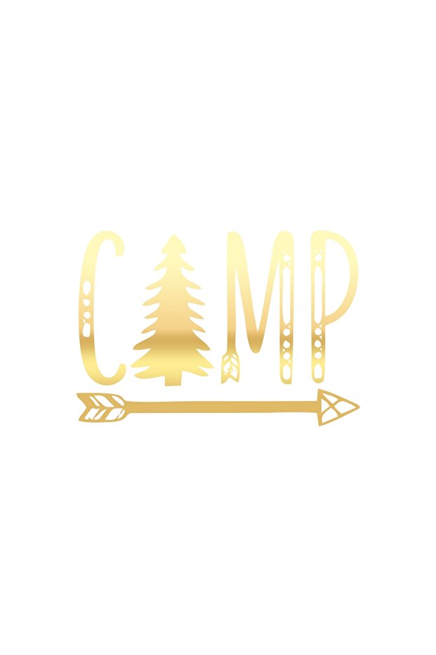 Camp Sticker 17X17 cm Gold