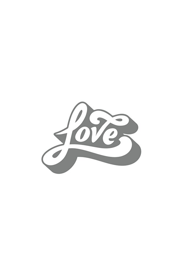Love Sticker 17X17 cm Gray