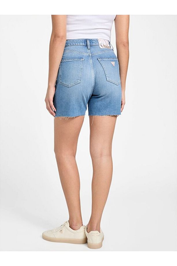 80S Pedal Kadın Regular Fit Denim Şort - 4
