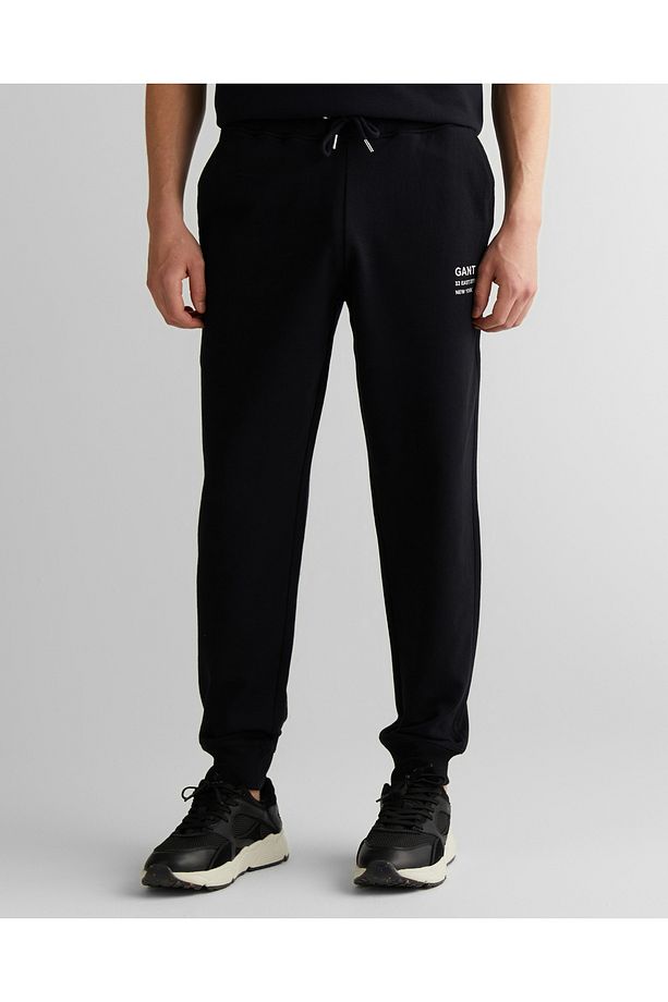 Erkek Siyah Regular Fit Eşofman Altı - 3