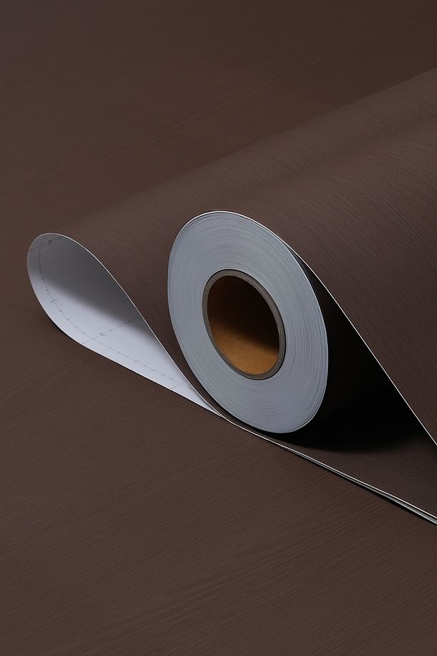 Yapışkanlı Folyo - Minimal Ahşap Ceviz Kaplama Kağıdı - Mobilya Duvar Kapı - 120cm Genişlik - 1