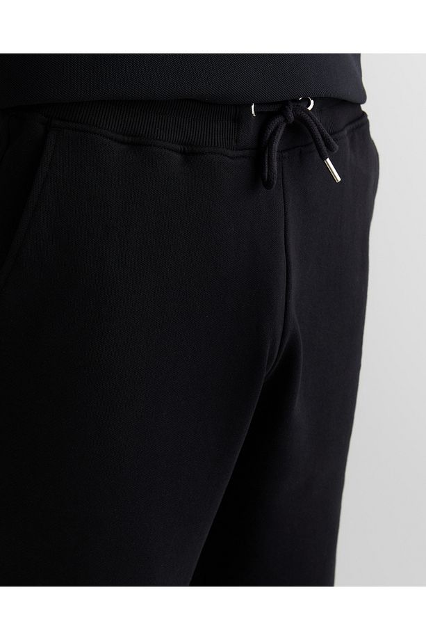 Erkek Siyah Regular Fit Eşofman Altı - 6