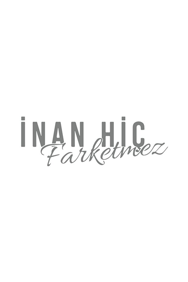 ملصق Inan Never Matter مقاس 17 × 17 سم باللون الرمادي