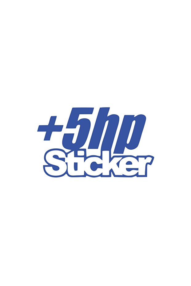 5 Hp Sticker 17X17 cm Blue