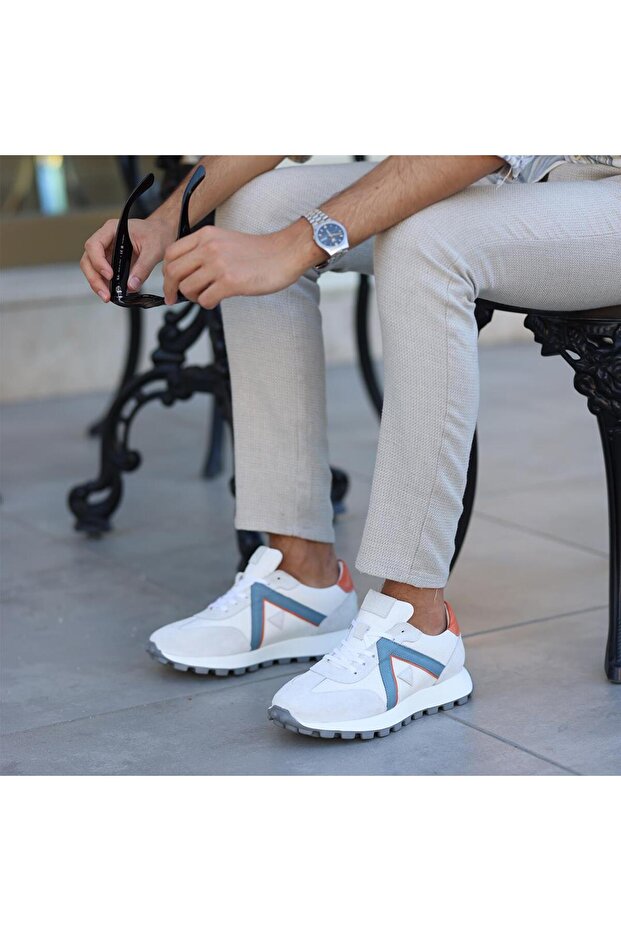 - White Color Men's Casual Shoes 101-9037-2224