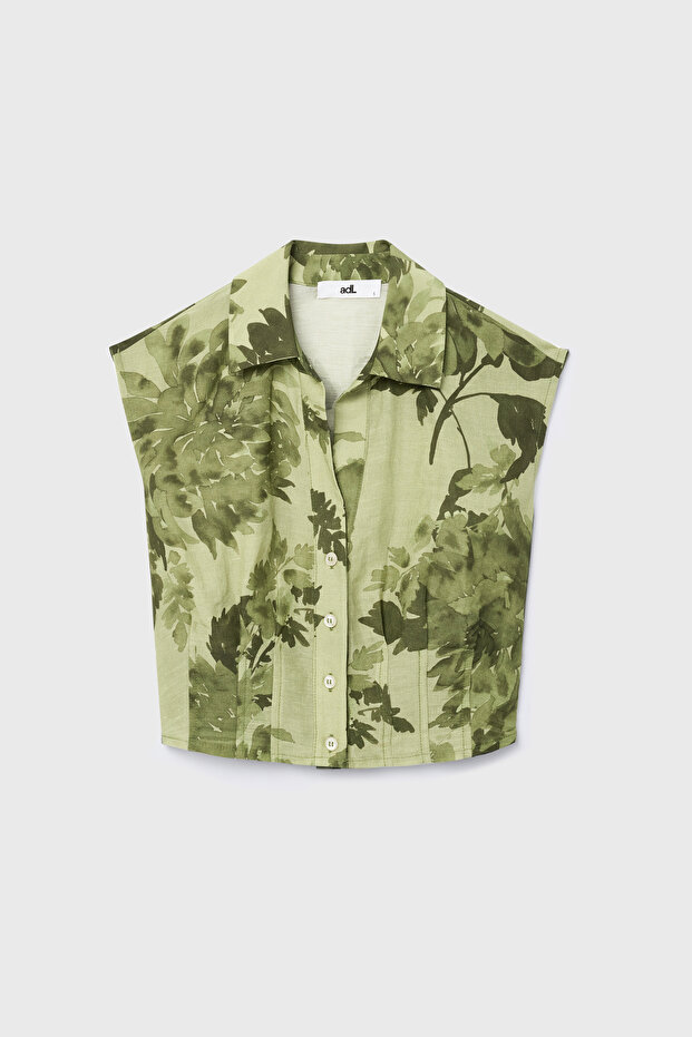 Kolsuz Crop Gömlek - 7