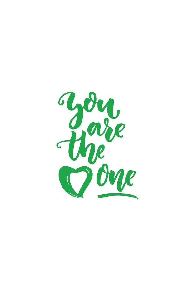You Are the Pne Sticker 17X17 cm Green