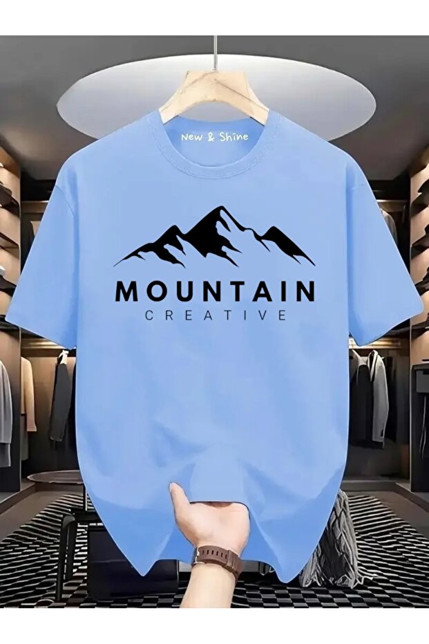 Mountain Printed Oversize T-Shirt