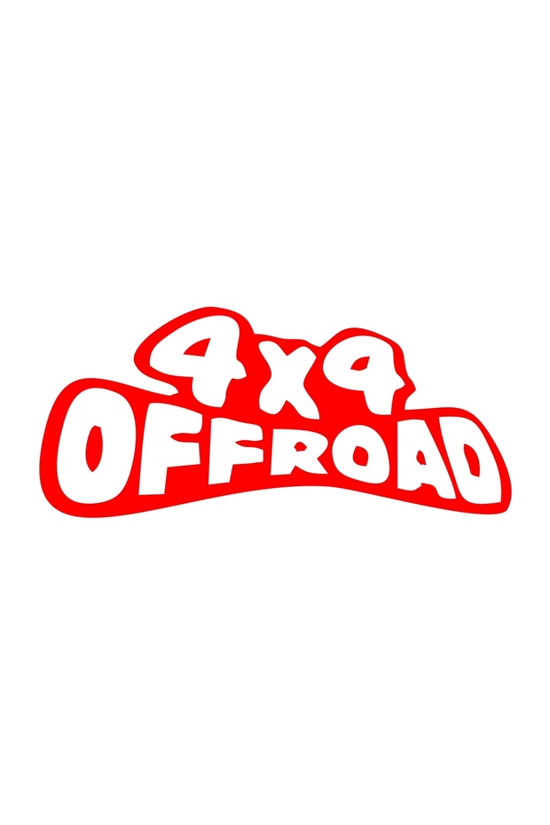 4X4 Off Road Sticker 17X17 cm Red