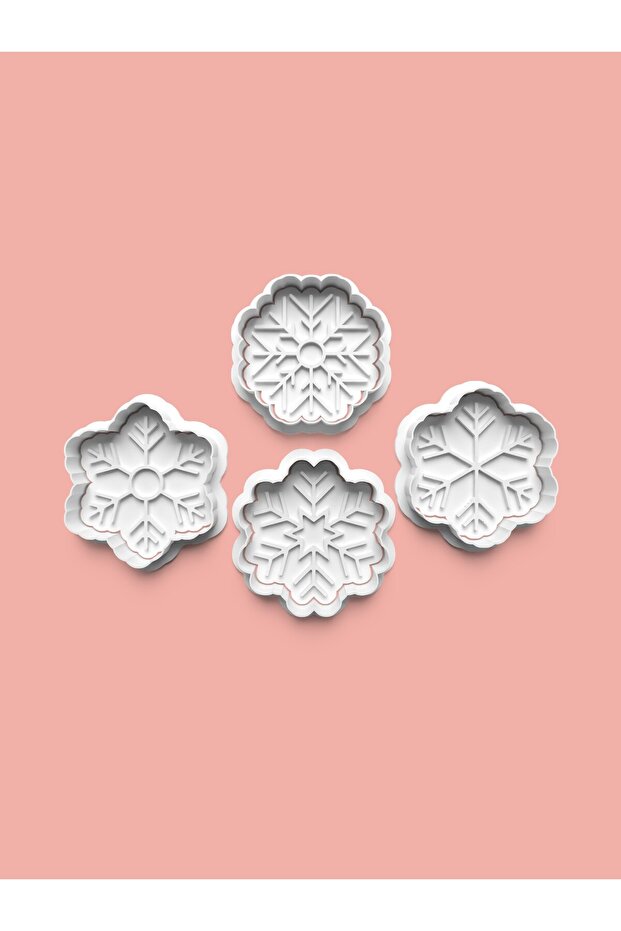 Snowflake Cookie Mold and Fondant Mold Set of 4