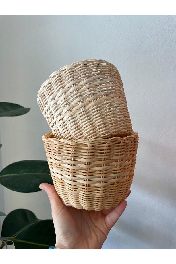 Rattan Tasarım Sepet 1 Adet - 1