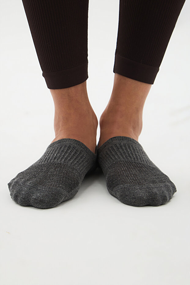 Yoga Ballerina Socks Drop Printed Gray Melange