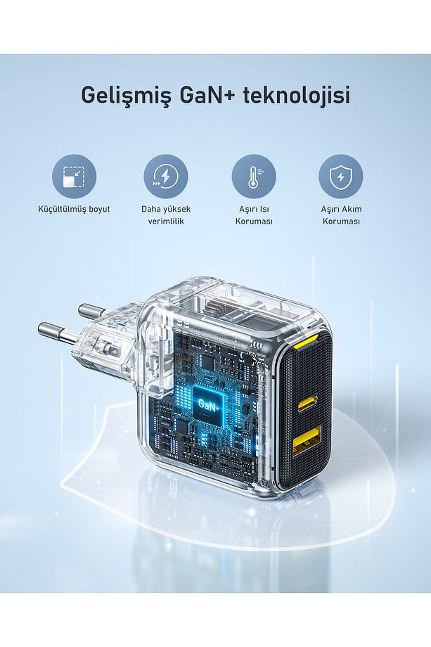 Magcube 67W 2 Portlu Şarj Adaptörü, 240W 8K Süper Hızlı Şarj/Data Kablosu Seti - 8