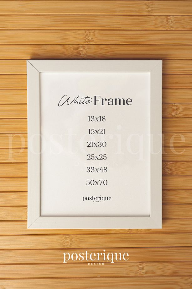 50 X 70 Naturel Ahşap Çerçeve Boş Çerçeve Postersiz Çerçeve Boş Tablo Boş Çerçeve - 1